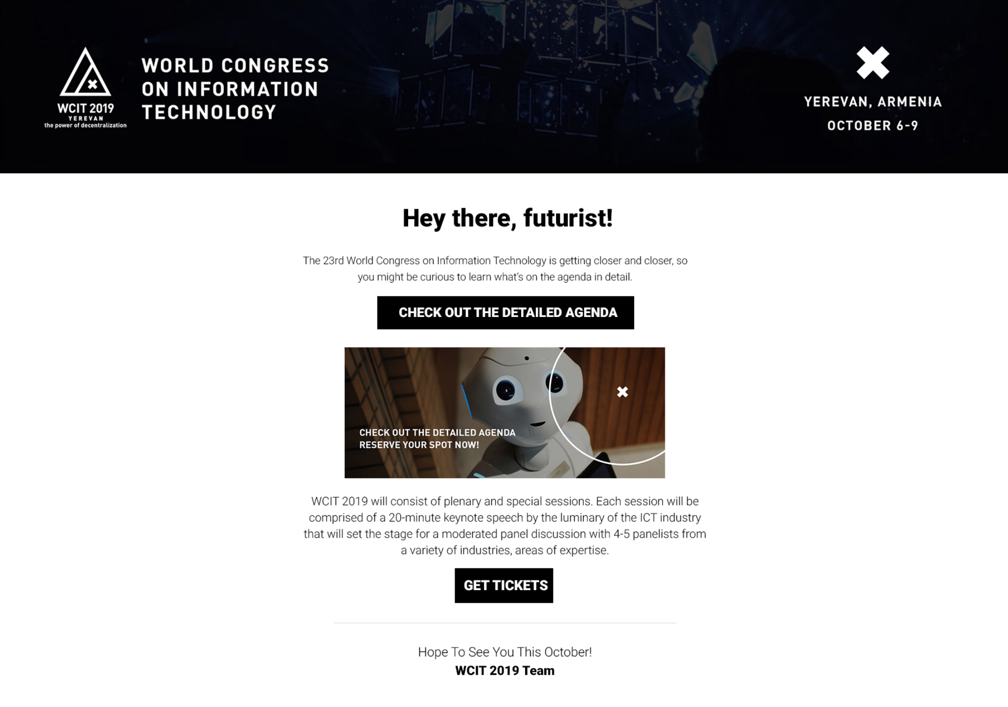 DIGITAL MARKETING FOR WCIT 2019